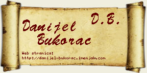 Danijel Bukorac vizit kartica